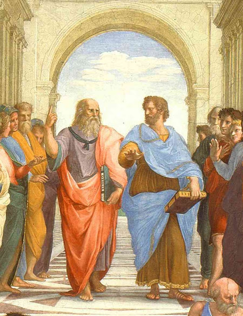 “The School of Athens” Raffaello, 1590 Aristotle, left, Plato, right